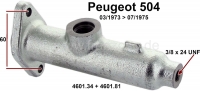 peugeot hoofdremcilinder p 504 met n circuit zuiger diameter 19 05mm 3 4 P74059 - Bild 1