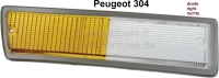peugeot knipperlichten vooraan p 304 knipperlichtkap rechtsvoor kleur wit oranje frame zilver P74274 - Bild 1