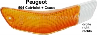 peugeot knipperlichten vooraan p 504c richtingaanwijzerkap rechtsvoor geschikt voor 504 P75144 - Bild 1