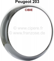 peugeot koplampen accessoires beugels p 203 403 koplamp chroom ring cibie uitvoering voor P75262 - Bild 1