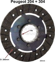 peugeot koppeling p 204 304 aandrijfschijf zonder torsieveren geschikt voor 200mm P72188 - Bild 1