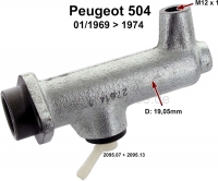 peugeot koppeling p 504 hoofdkoppelingscilinder geschikt voor van 01 1969 tot 1974 P72255 - Bild 1