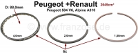peugeot krukas nokkenas zuiger p 504 v6 604 r30 alpine zuigerveren voor motor 2 7l 88mm P71210 - Bild 1