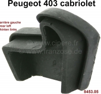 peugeot lichaamsafdichtingen p 403 rubberen afdichting linker achterhoek voor softtop geschikt P77821 - Bild 1