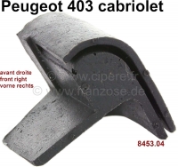 peugeot lichaamsafdichtingen p 403 rubberen afdichtingshoek kap rechtsvoor op softtop P78826 - Bild 1