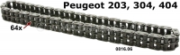 peugeot motorblok p 203 403 404 distributieketting 64 kettingschakels duplex dubbele ketting P71360 - Bild 1