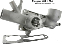 Peugeot - P 404/504, waterpomp, vaste ventilator. Geschikt voor Peugeot 404 + Peugeot 504, voor 1.6,