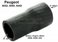 peugeot motorkoeling p 504 505 604 radiatorslang verloopstuk dieselmotor xd88 xd90 xd2 geschikt P72020 - Bild 1