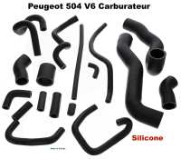 Peugeot - P 504 V6, radiatorslangen set. Bestaande uit 17 radiatorslangen. Gemaakt van siliconen (ze