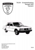 peugeot onderdelencatalogi p 604 onderdelencatalogus voor taal duits herdruk 550 pagina P78159 - Bild 1