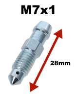 peugeot remcilinder achterwiel ontluchtingsschroef m7x1 totale lengte 28mm geschikt P84067 20260311190757 - Bild 1