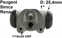 peugeot remcilinder achterwiel p 202 203 403 404 zuiger diameter 25 4mm 1 P72148 - Bild 1