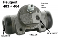 peugeot remcilinder achterwiel p 403 404 links nr 440226 zuigerdiameter P74299 - Bild 1