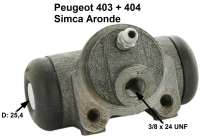 peugeot remcilinder achterwiel p 403 404 simca geschikt voor P74162 - Bild 1