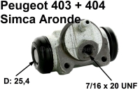 peugeot remcilinder achterwiel p 403 404 simca geschikt voor P74620 - Bild 1