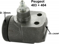peugeot remcilinder voorwiel p 403 404 wielremcilinder met 1 zuiger 30mm remleiding aansluiting 9 P74009 - Bild 1