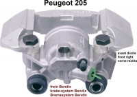 peugeot remklauwen p 205 remklauw rechtsvoor remsysteem bendix zuigerdiameter 48mm past op P74478 - Bild 1