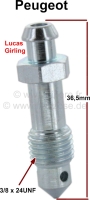 peugeot remklauwen p 504 ontluchtingsschroef achterremklauw remsysteem lucas schroefdraad 3 8 x 24 P74656 - Bild 1