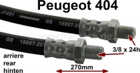 peugeot remslangen p 404 achterremslang 270 mm 3 8 24h schroefdraad aan beide zijden P74265 - Bild 1