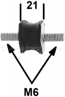 peugeot schroeven moeren rubberen stille houder schroefdraad m6 hoogte 21mm geschikt voor P72064 - Bild 1