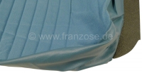 Peugeot - P 404, stof Turquoise 2172 + kunstleer Turquoise 3172, linker voorstoel, bekleding zitkuss