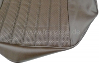 Renault - P 504, donkerbruin imitatieleer, vlechtwerkpatroon in het midden. Stoelkussenhoes voor. Ge