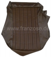 peugeot stoelhoezen voor p 504 donkerbruin imitatieleer vlechtwerkpatroon het midden P78640 - Bild 1