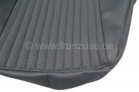 Renault - P 504, imitatieleer zilvergrijs, vlechtwerk, kussenhoes voorstoel, Peugeot 504, origineel 