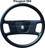 Renault - P 504, stuur (laatste versie?), compleet kunststof zwart. Geschikt voor Peugeot 504.
