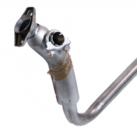 Citroen-2CV - P 204/304, voorste uitlaatpijp (solo-aansluiting op het spruitstuk, geen dubbele!). Geschi