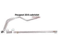 Peugeot - P 304, voorste uitlaatpijp (dubbele aansluiting). Geschikt voor Peugeot 304 (cabrio), van 
