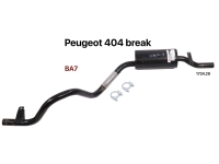 peugeot uitlaatsysteem p 404 break achterdemper geschikt voor met ba7 P72487 - Bild 1