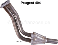 Peugeot - P 404, voorste uitlaatpijp (dubbele headerpijp). Geschikt voor Peugeot 404 cabriolet, coup