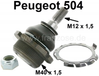 peugeot vooras p 504 505 604 onderste kogelbout kogelgewricht past links rechts schroefdraad m12 P73039 - Bild 1