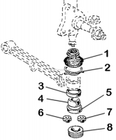 Renault - P 504/505/604, Reparatieset draagarmgewricht (draagarmgewricht - controlearm). Past links 