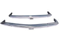 Alle - Simca 1200 Coupe, voor + achterbumper gemaakt van roestvrij staal. Geschikt voor Simca 120