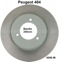 peugeot voorrem zonder hydraulische p 404 remschijf voor 1 stuk bendix systeem geschikt P74461 - Bild 1