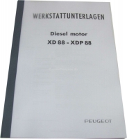 peugeot werkplaatshandboeken werkplaatshandboek dieselmotor xd88 xdp88 170 pagina s duits P78151 - Bild 1