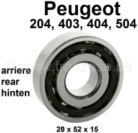 peugeot wiellager p 204 403 404 504 achterwiellager buitenste lager buitendiameter 52mm P73311 - Bild 1