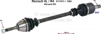 renault aandrijfassen r4 aandrijfas geschikt voor r5 links rechts vanaf bouwjaar P83040 - Bild 1