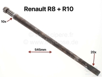 Renault - R8/R10, aandrijfas. 20 tanden + 10 tanden, lengte: 545mm. Met moer. Geschikt voor Reanult 