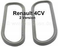 4CV, achterlichtkap rubber set, 2 versies. Geschikt voor Renault 4CV, 2 versies.