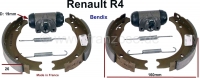 renault achterrem zonder hydraulische remschoenen achter remset met 2x wielremcilinders P84031 - Bild 1