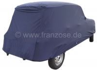 Renault - Autohoes in blauw, voor Renault R4. Synthetische vezels, luchtdoorlatend, stofbindend. Spe