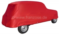 Renault - Autohoes in rood, voor Renault R4. Synthetische vezels, luchtdoorlatend, stofbindend. Spec