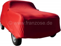 Renault - Autohoes in rood, voor Renault R4. Synthetische vezels, luchtdoorlatend, stofbindend. Spec