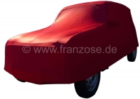 Renault - Autohoes in rood, voor Renault R4. Synthetische vezels, luchtdoorlatend, stofbindend. Spec