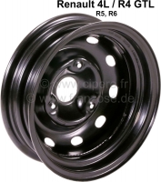 Renault - Wiel 4,0x13 (replica). Geschikt voor Renault R4 GTL. Renault R5, R6. Boutcirkel: 3x130mm. 