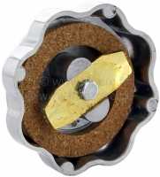 Renault - 4CV, aluminium tankdop. Geschikt voor Renault 4CV. Of. Nr. 9832142