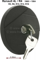 renault brandstofsysteem accessoires afsluitbare tankdop kleur zwart geschikt voor r4 van P82071 - Bild 1